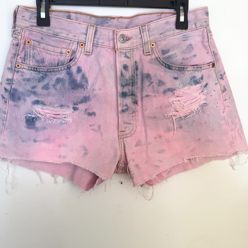 Vintage 501 high waisted distressed Levi’s